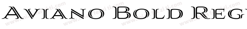 Aviano Bold Regular字体转换